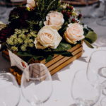 Centrotavola matrimonio tema vino Mugello