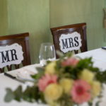 Dettaglio tavolo sposi matrimonio in Mugello