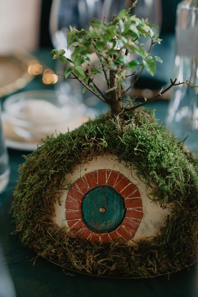 La casa dell'hobbit segnatavolo a tema signore degli anelli matrimonio Castello di Barberino