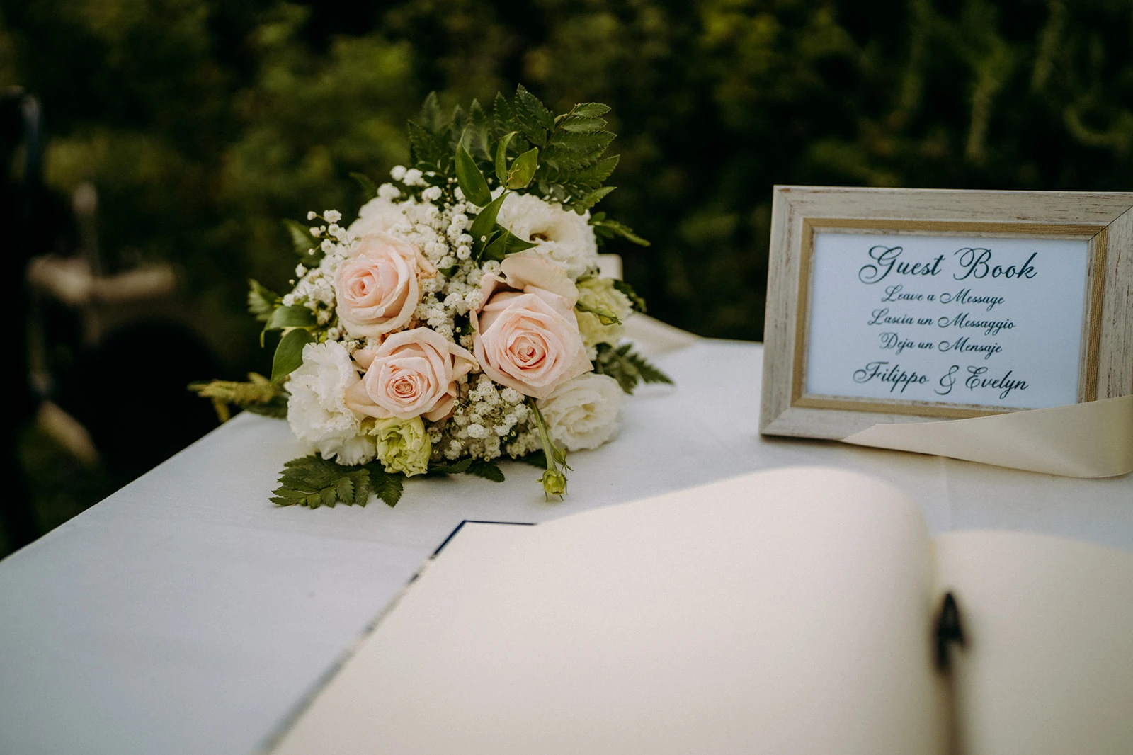 Guest book matrimonio Filippo e Evelyn coordinamento a cura di Ilaria euphoria events