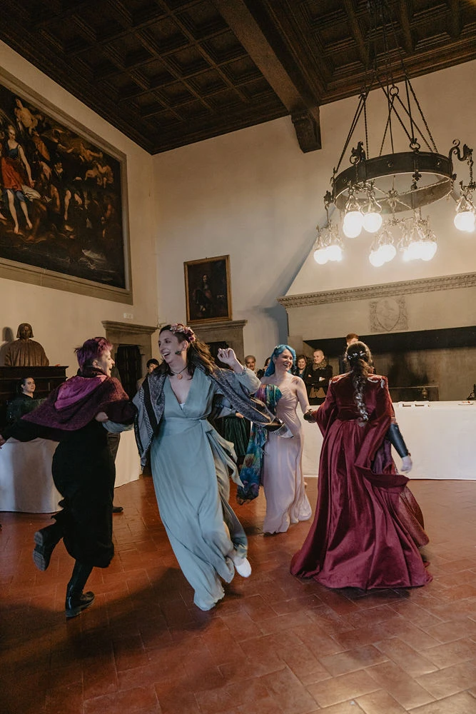 Momento di festa durante la serata 