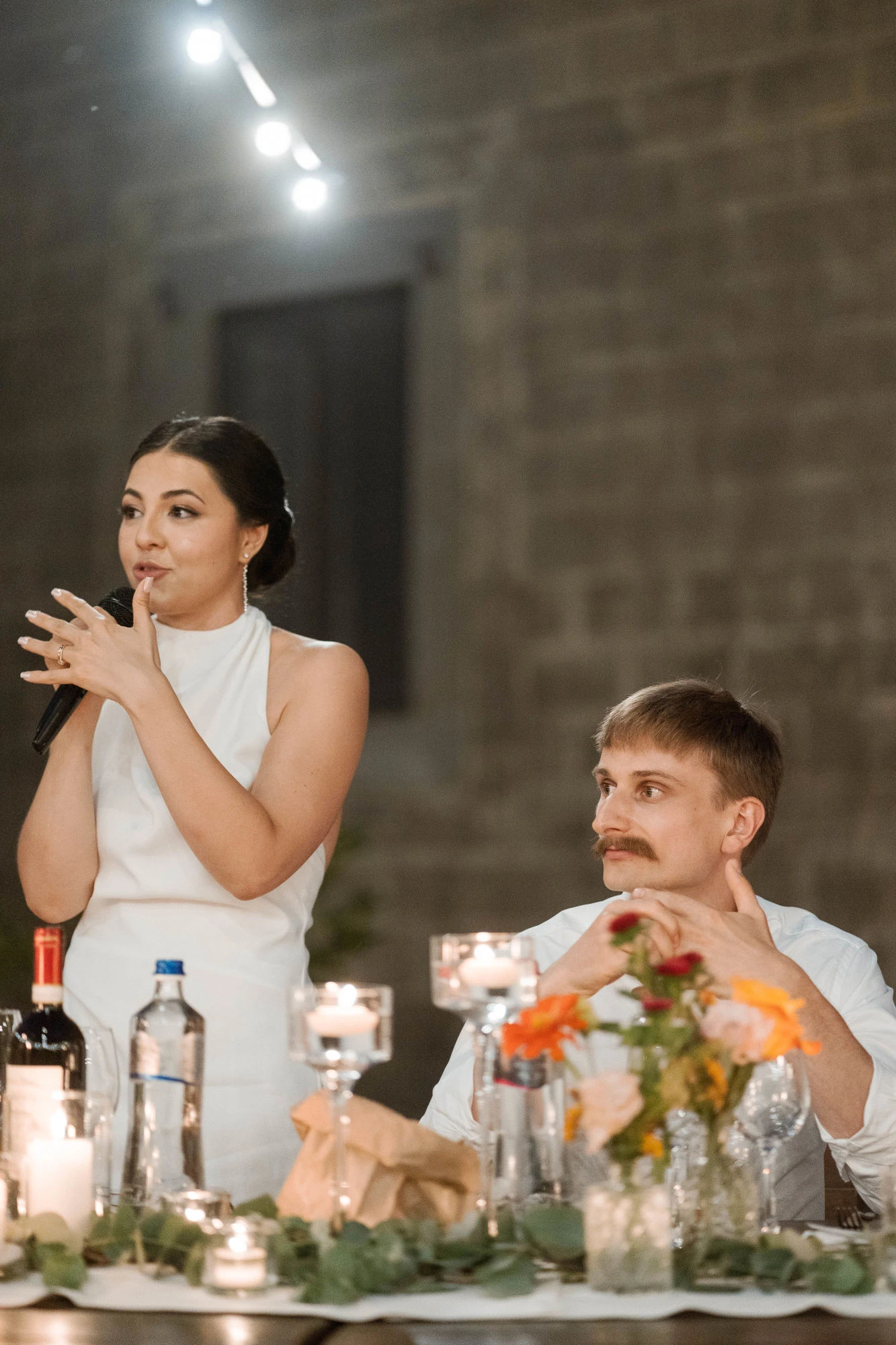 Discorso della sposa durante la cena del matrimonio