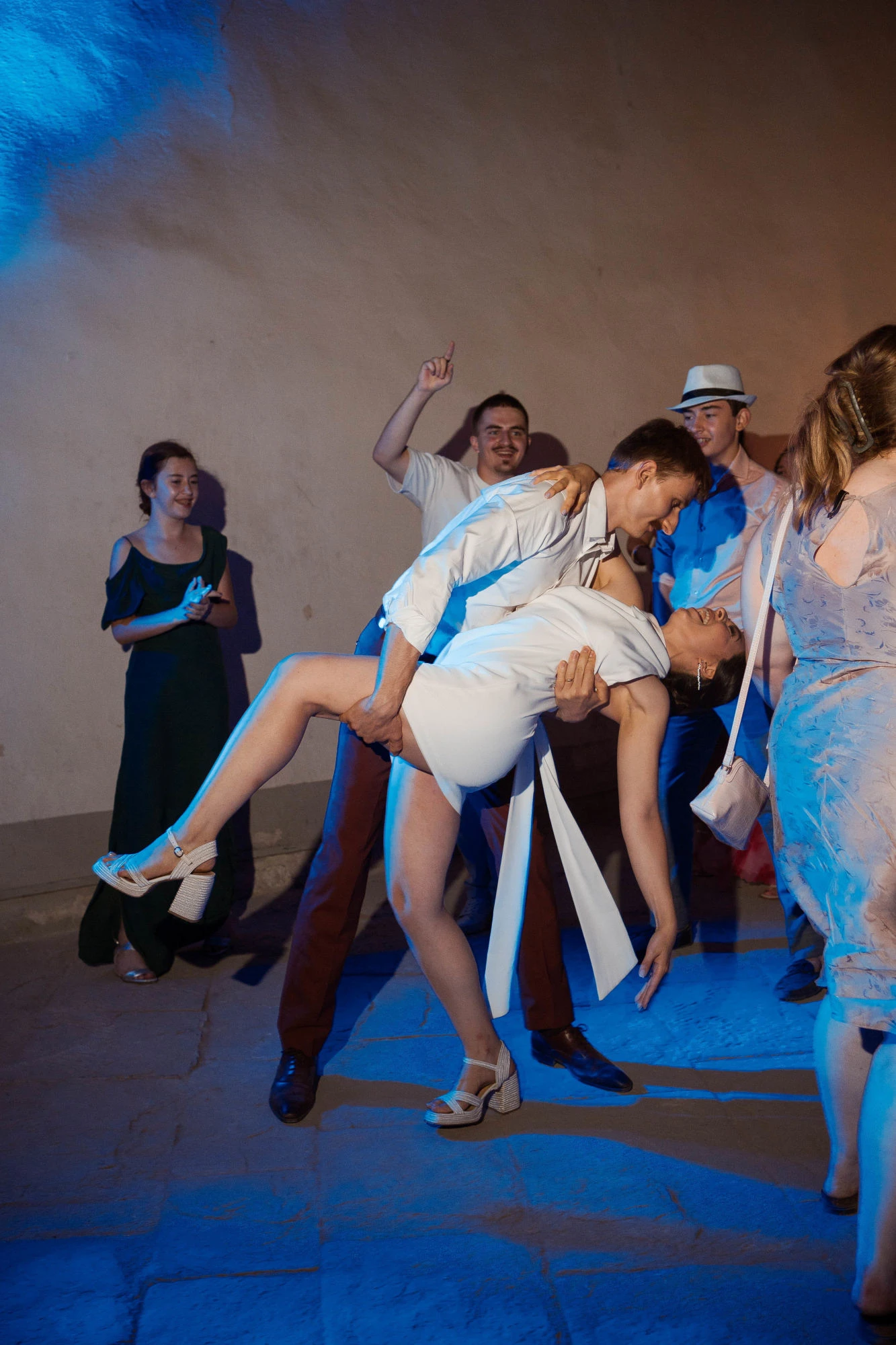 Gli sposi durante il primo ballo del matrimonio, Momento di festa durante la serata