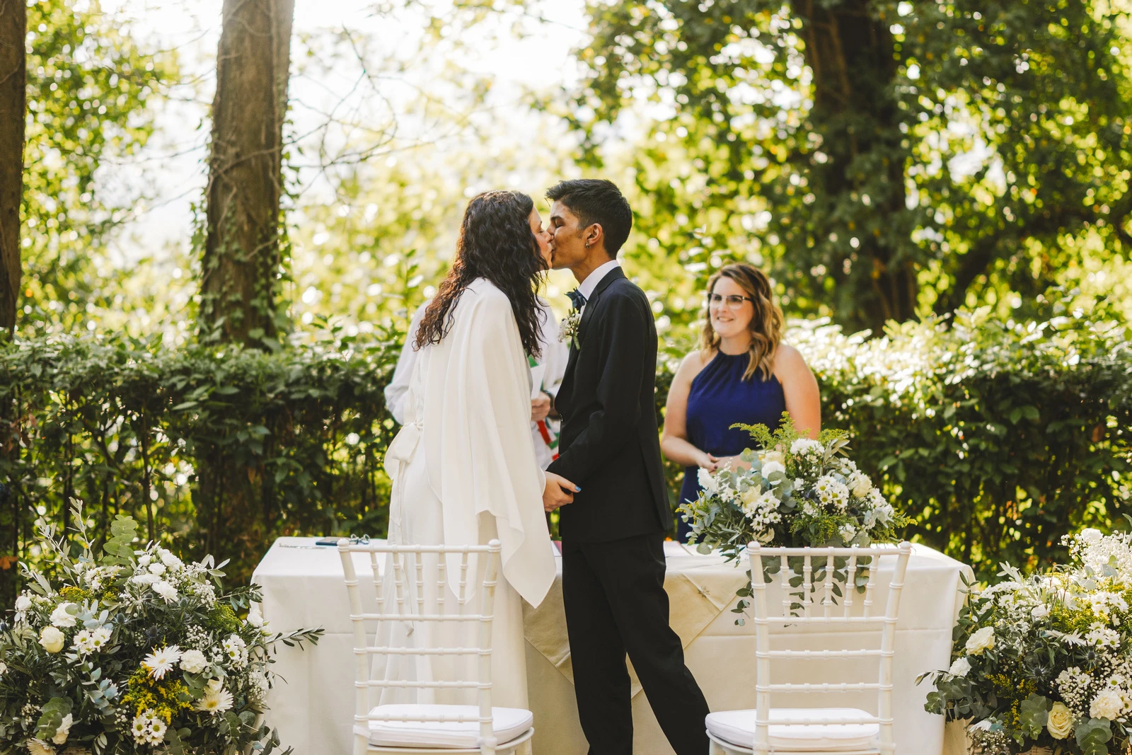 Momento emozionante della cerimonia di Luvai e Jessie, coordinamento di euphoria events