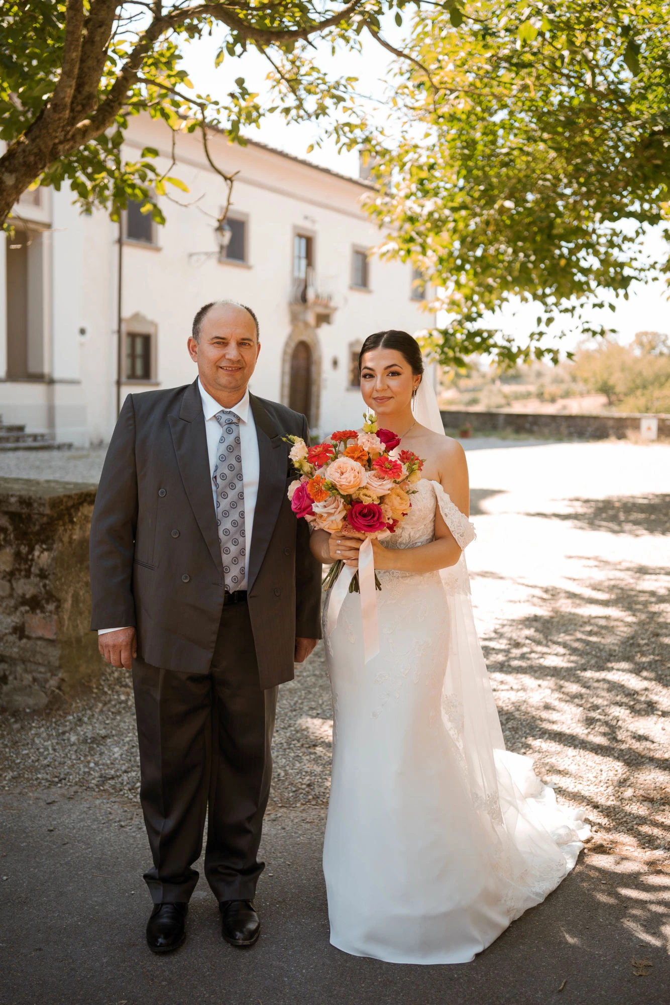 Ritratto della sposa con il padre